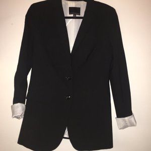 Banana Republic Wool Blazer, black, size 8 Tall